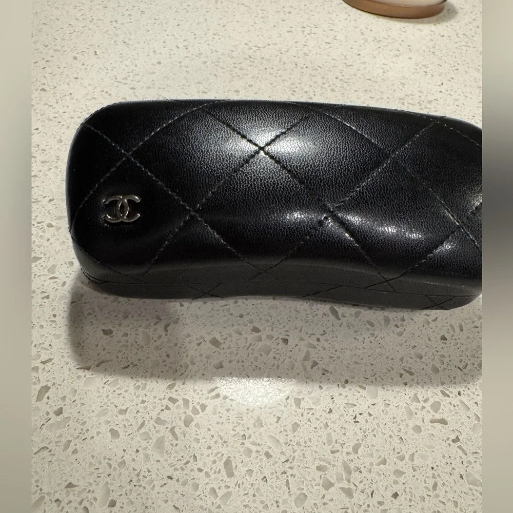 Chanel Quilted Leather Sunglasses Case Like new